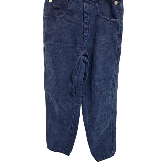 Vintage 90s Guess Overalls Y2K READ Womens Size 4 USA Indigo Blue Denim - Picture 6 of 15